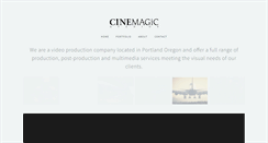Desktop Screenshot of cinemagicstudios.com