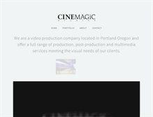 Tablet Screenshot of cinemagicstudios.com